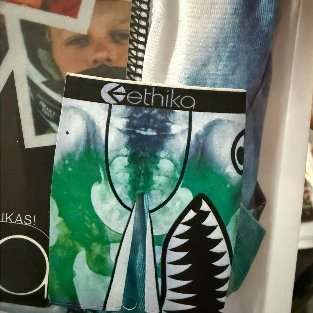 Ethika Aqua and Emerald Graphic Boxers